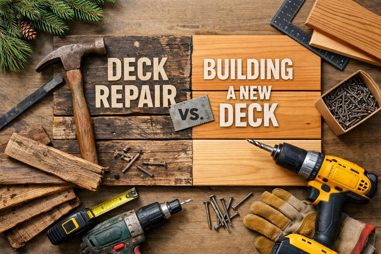 Deck Repair vs. Building a New Deck