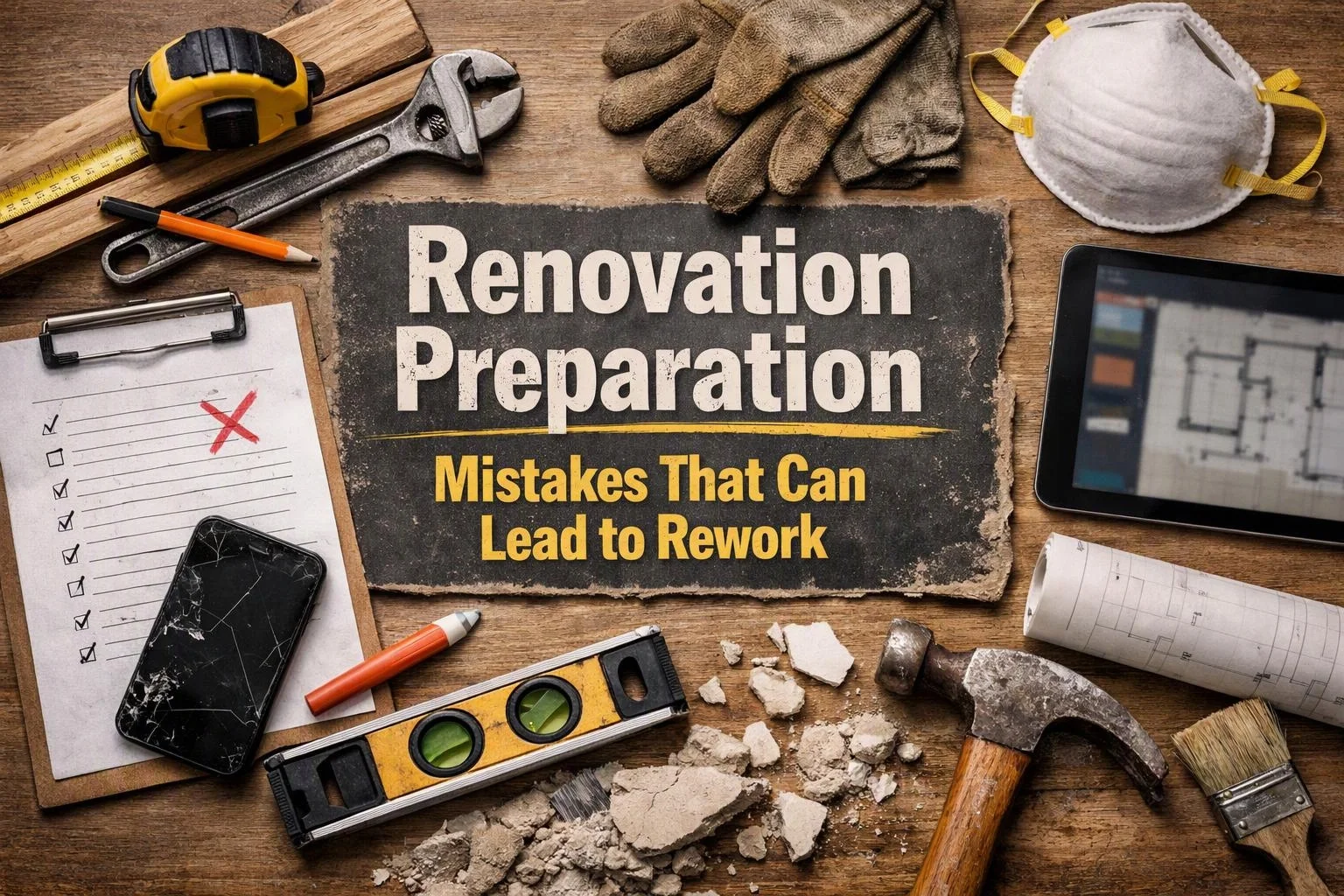 Renovation Preparation Mistakes That Can Lead to Rework